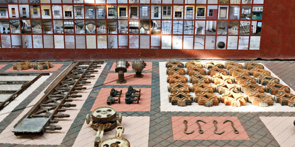 artifacts reused as design installations