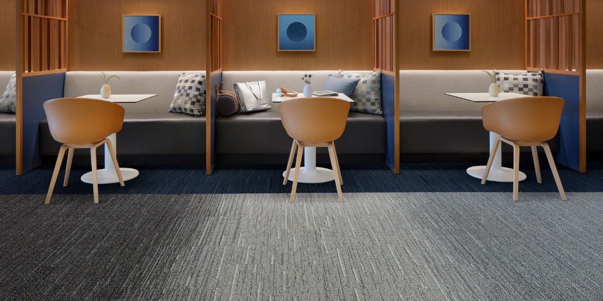 Woven Gradience carpet tile collection from Interface