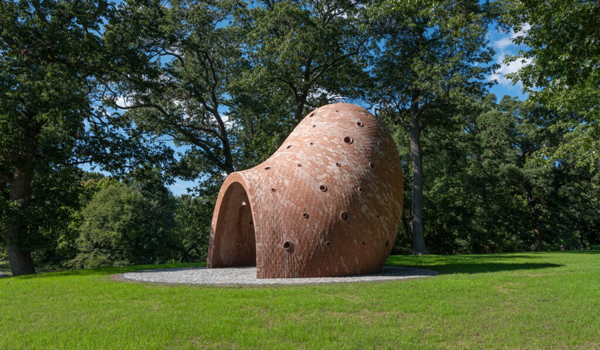Lookout, a new permanent sculpture by Martin Puryear at Storm King Art Center
