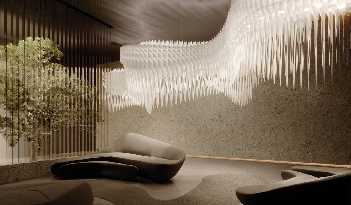 Aria Infinita by Zaha Hadid Studio for Slamp