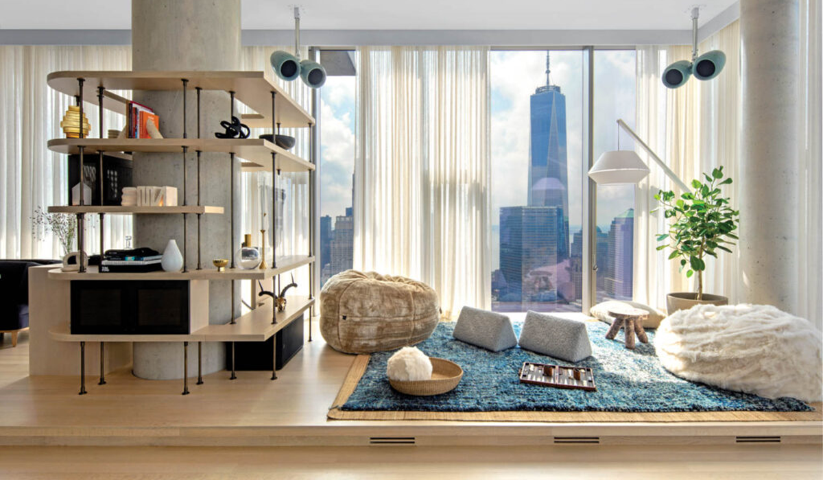 inside a manhattan penthouse with city views