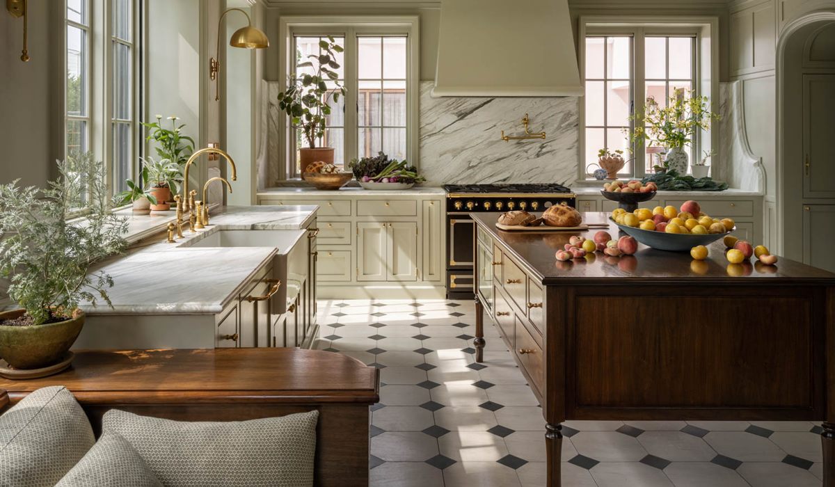 a kitchen in a remodeled home