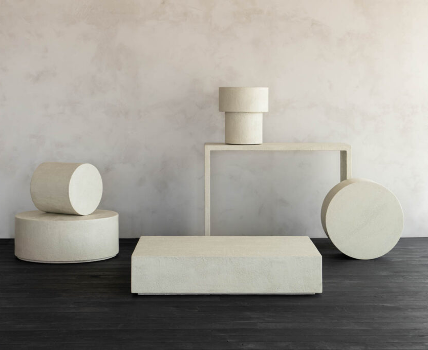 white ceramic shapes