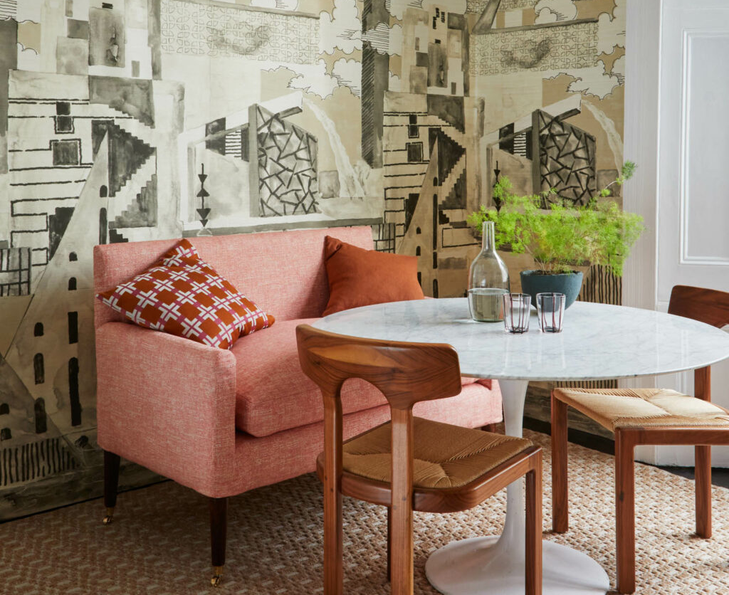 chairs around dining table