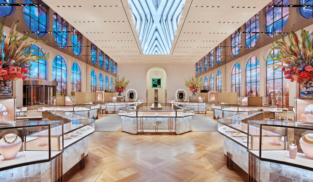 inside Tiffany & co in New York