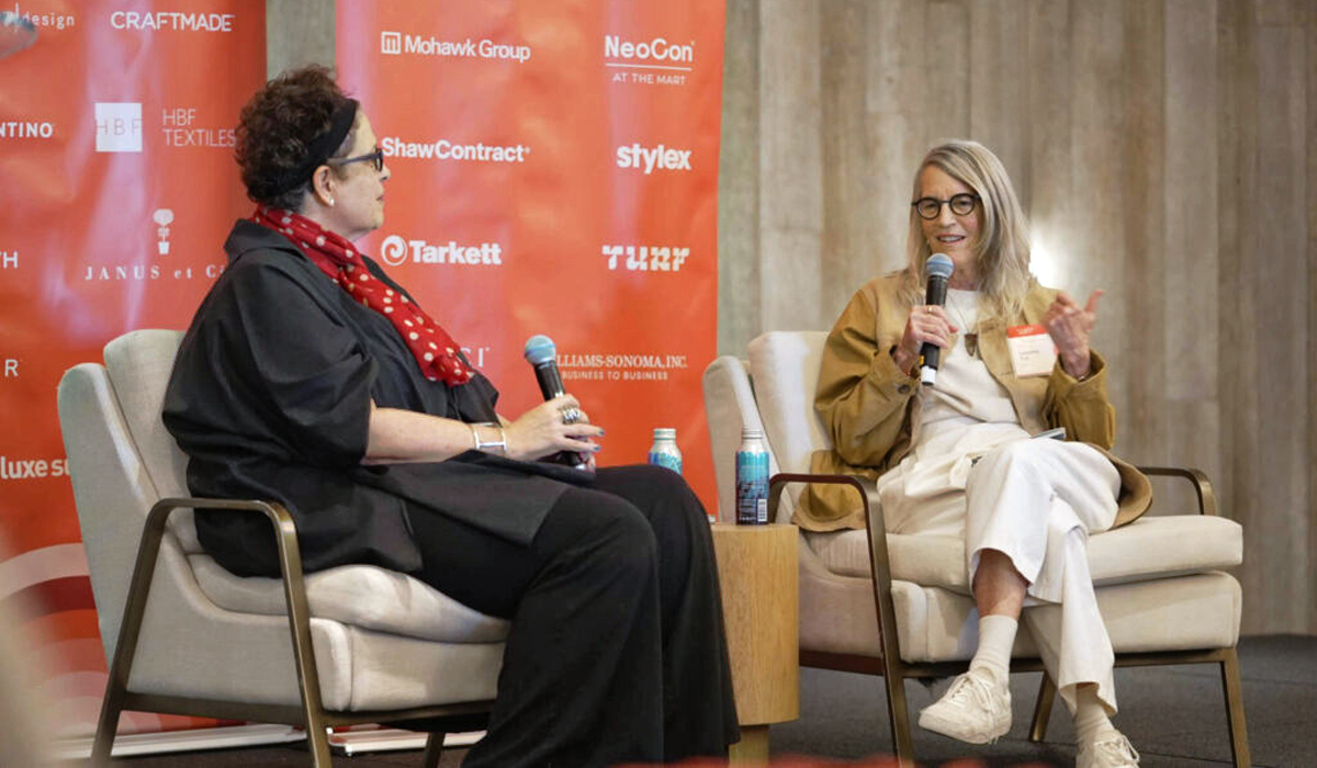 Cindy Allen talks with Suzanne Tick at Giants and Rising Talent