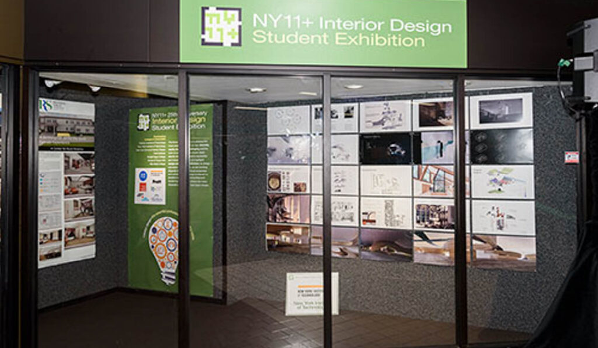 NY11+ Interior Design Student exhibition space