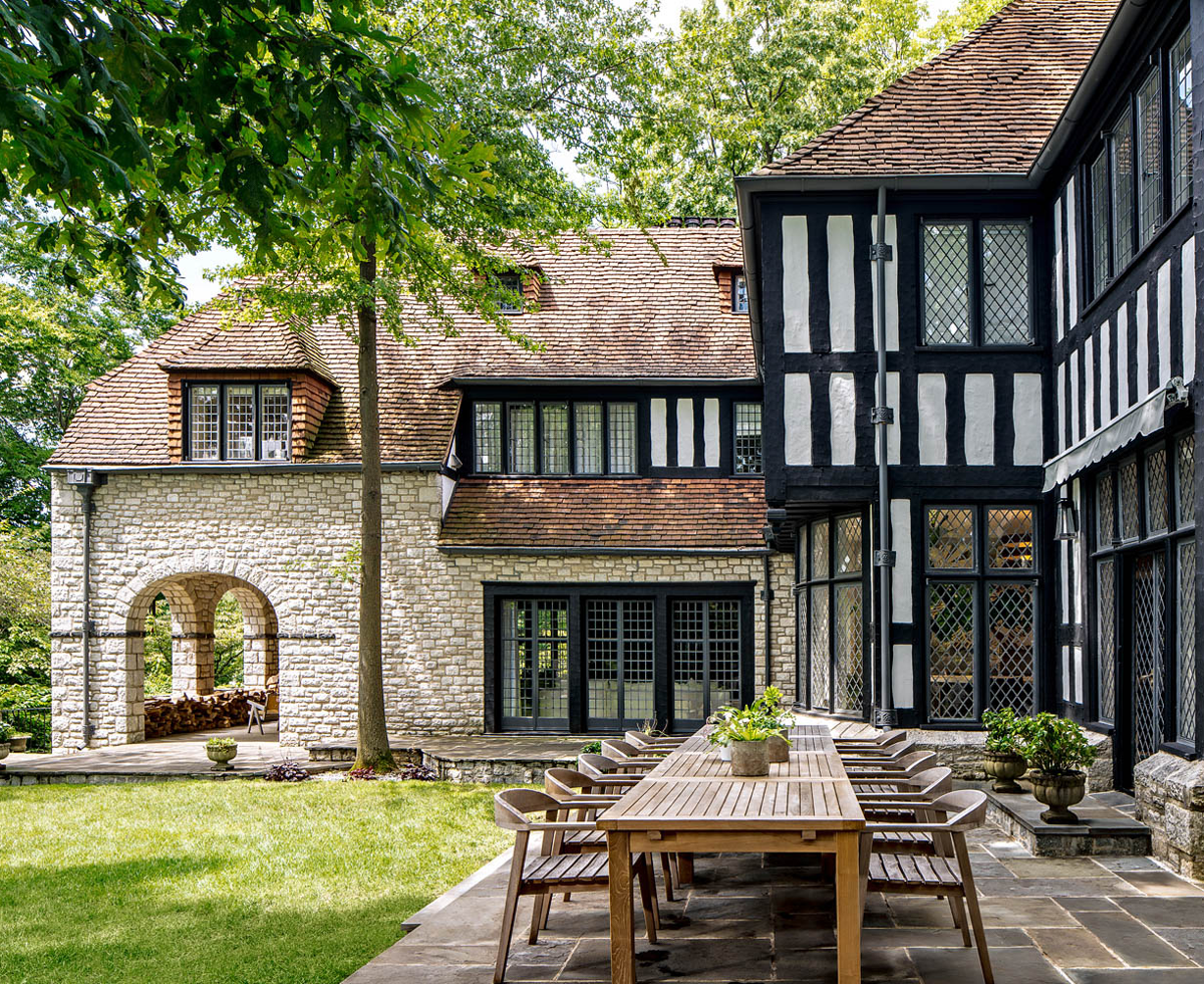 exterior of a brittany-style chateau