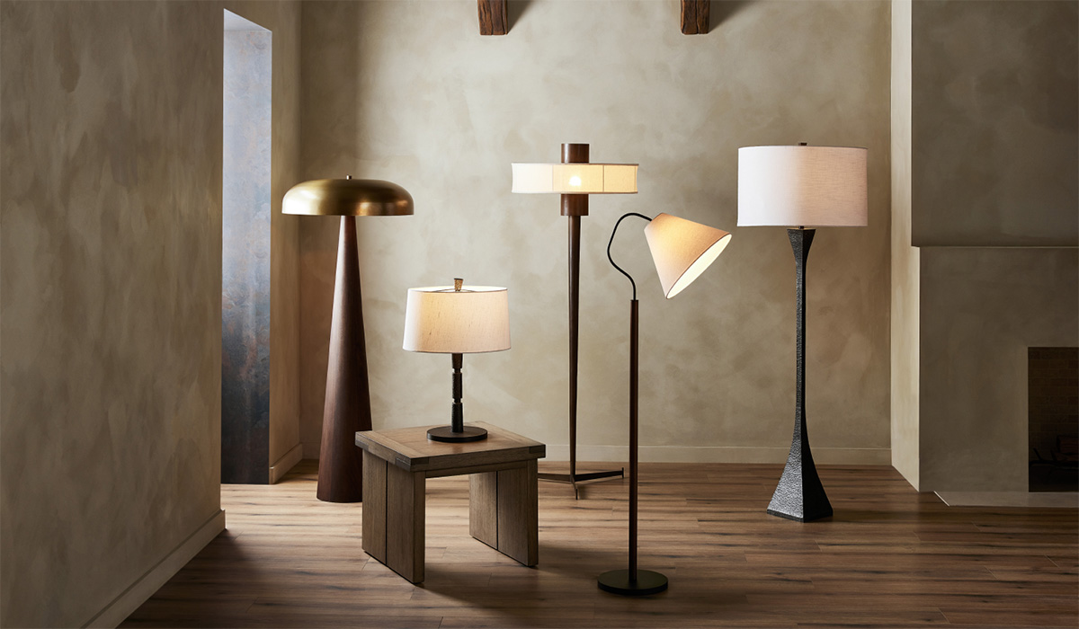 Four Hands lamp and lighting display