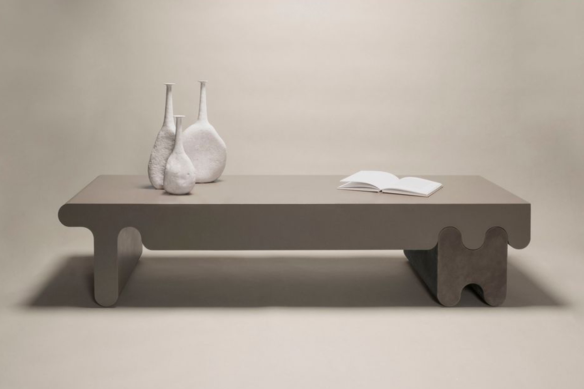 table display with accessories and book