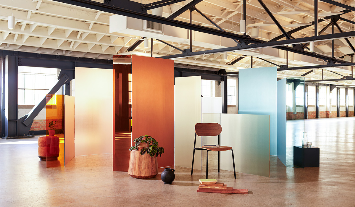 3form's 2024 Color Collection features a neutral-toned palette that blends effortlessly with any surrounding space.