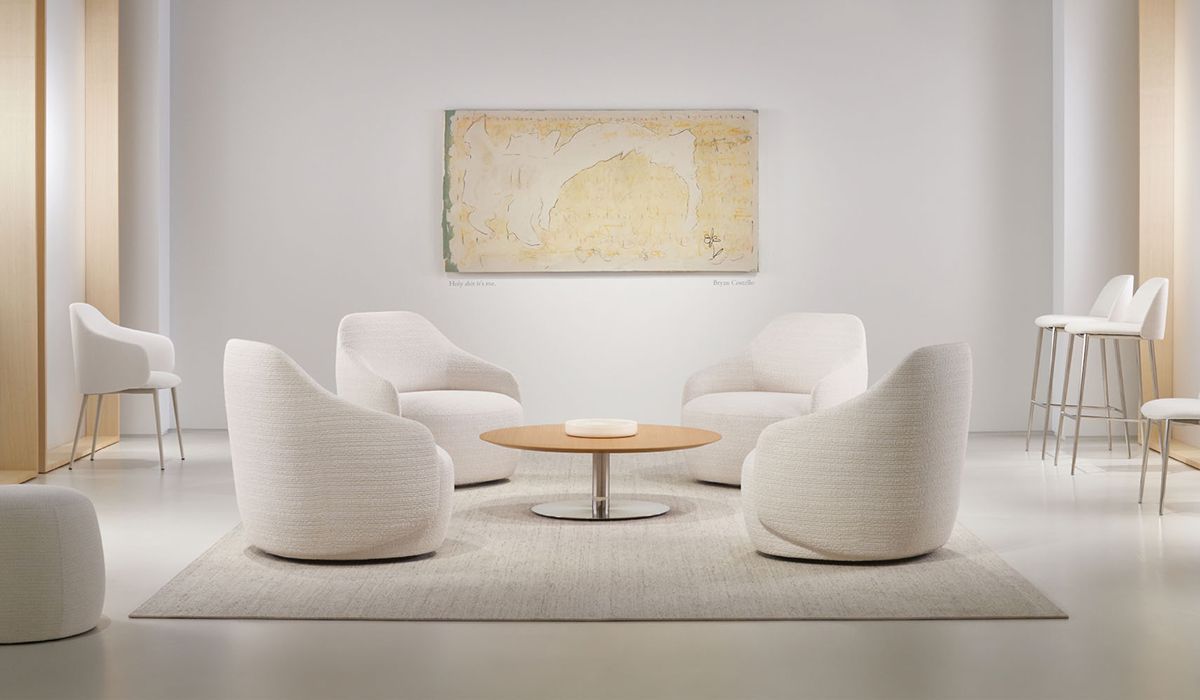 Prelude Lounge is the third in the Prelude Seating Collection by Valencia-based designers Claudia and Harry Washington.