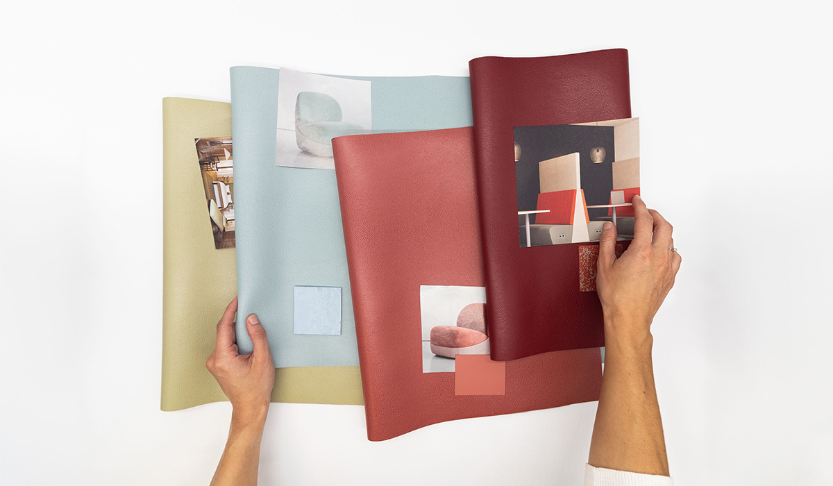 The Promessa collection has a pebbled texture.